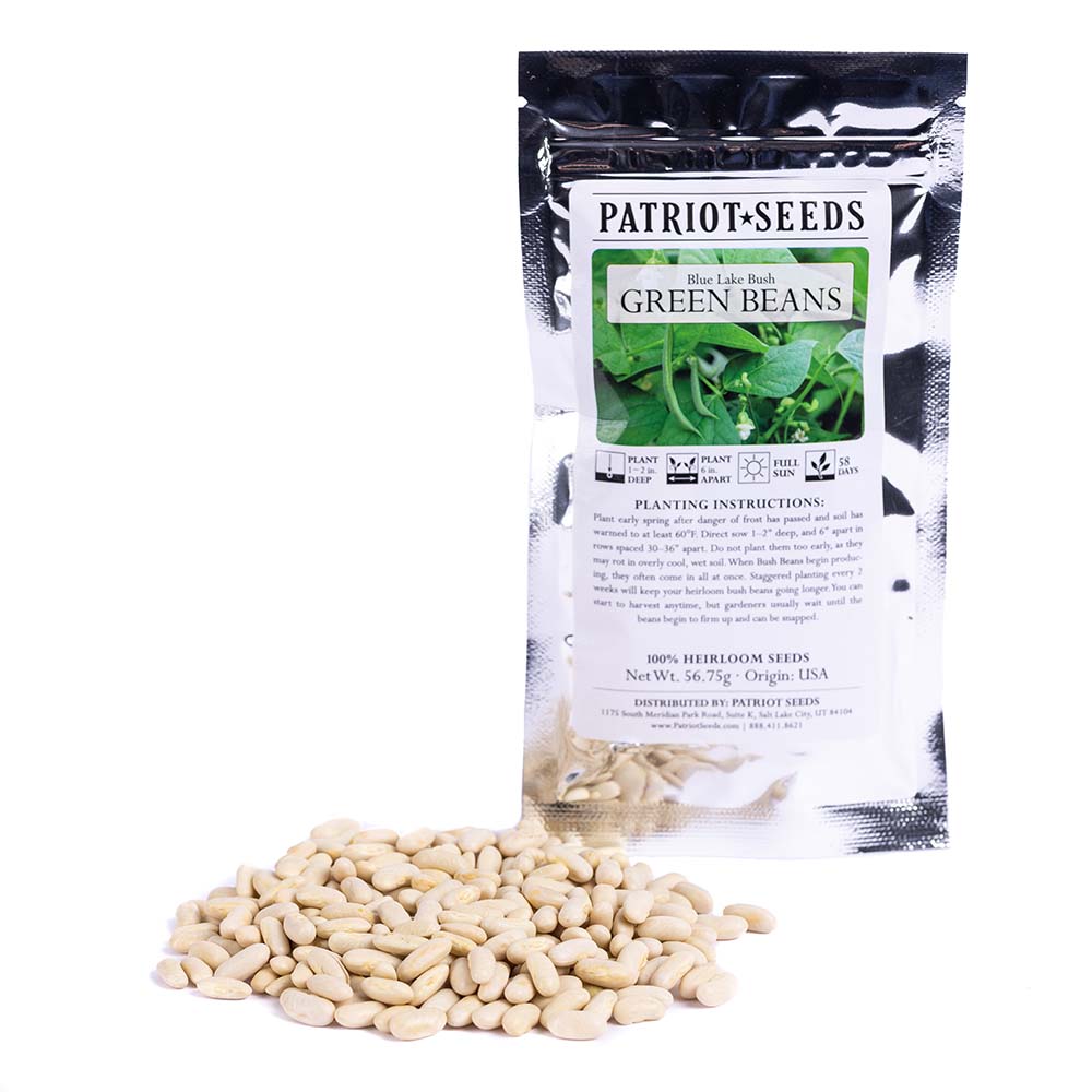 Heirloom Blue Lake Bush Beans (56.75mg) – Patriot Seeds