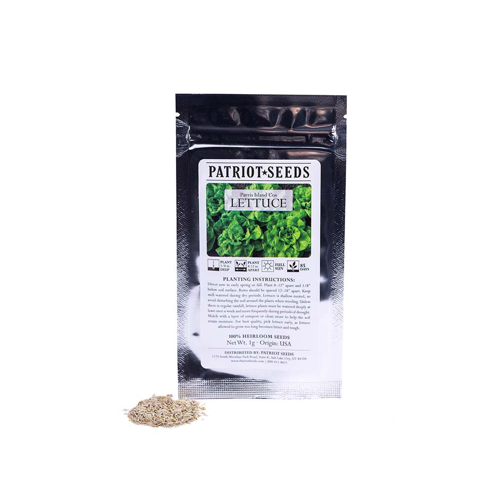 romaine lettuce seeds from plant HeirloomParris Island Cos