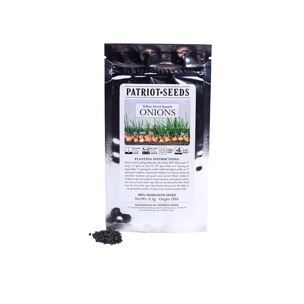 plant seeds in spanish Heirloom Yellow Sweet Spanish Onion Seeds (.5g)
