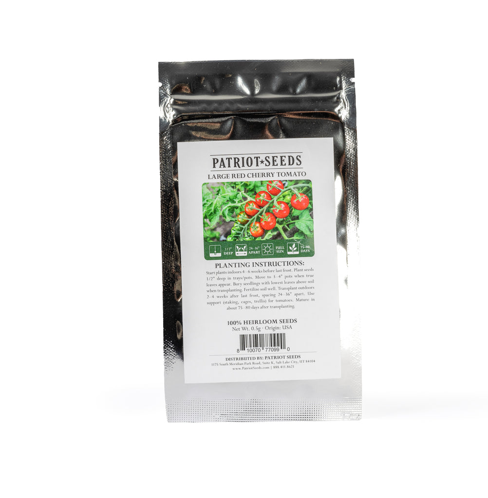 large seeds for planting Patriot Seeds Heirloom Large Red Cherry Tomato Seeds (.5g)