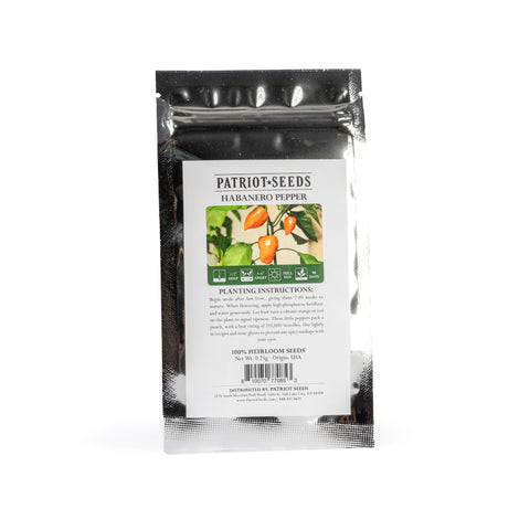 habanero plant seeds Patriot Seeds Heirloom Conventional Pepper: Hot
