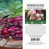 Patriot Seeds Early Wonder Tall Top Beet Seeds (5g)