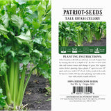 heirloom tall utah celery seed packaging label