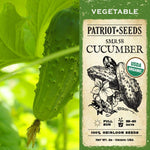 Organic SMR 58 Cucumber Seeds (2g) - My Patriot Supply