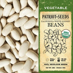 Organic California White Kidney Beans (28g) - My Patriot Supply